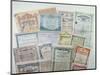 Collection of Bond Certificates, Early 20th Century (Colour Litho)-French-Mounted Premium Giclee Print