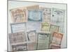 Collection of Bond Certificates, Early 20th Century (Colour Litho)-French-Mounted Giclee Print