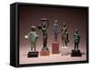 Collection of Etruscan Antiquities Including a Figure of Hercules and a Patera Handle-null-Framed Stretched Canvas