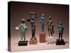 Collection of Etruscan Antiquities Including a Figure of Hercules and a Patera Handle-null-Stretched Canvas