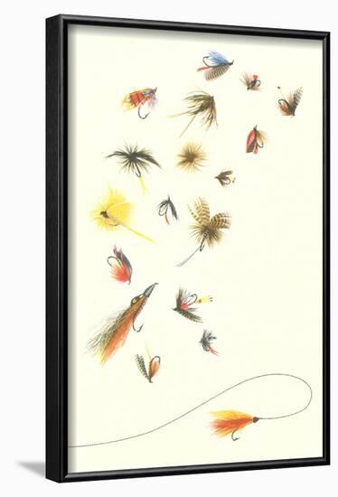 Collection of Fishing Lures-null-Framed Art Print