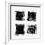 Collection Of Grunge Textures-mon5ter-Framed Art Print