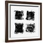 Collection Of Grunge Textures-mon5ter-Framed Art Print