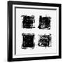 Collection Of Grunge Textures-mon5ter-Framed Art Print