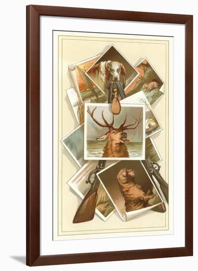 Collection of Hunting Photos and Guns-null-Framed Art Print