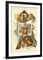 Collection of Hunting Photos and Guns-null-Framed Art Print