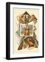 Collection of Hunting Photos and Guns-null-Framed Art Print