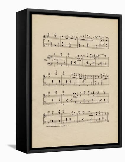 Collection of Illustrated American Sheet Music, Geography Sub Series-null-Framed Stretched Canvas