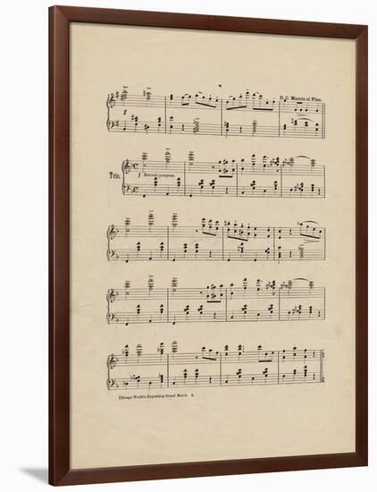 Collection of Illustrated American Sheet Music, Geography Sub Series-null-Framed Art Print