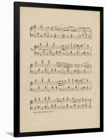 Collection of Illustrated American Sheet Music, Geography Sub Series-null-Framed Art Print