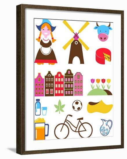 Collection Of Netherlands Icons-Marish-Framed Art Print