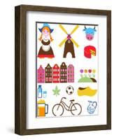 Collection Of Netherlands Icons-Marish-Framed Art Print