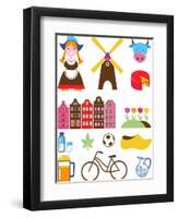 Collection Of Netherlands Icons-Marish-Framed Art Print