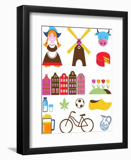 Collection Of Netherlands Icons-Marish-Framed Art Print