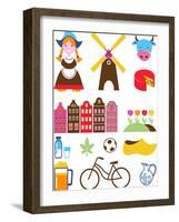 Collection Of Netherlands Icons-Marish-Framed Art Print