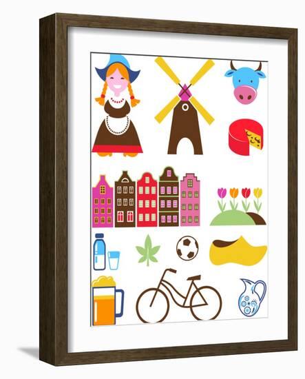 Collection Of Netherlands Icons-Marish-Framed Art Print