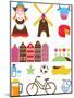 Collection Of Netherlands Icons-Marish-Mounted Art Print