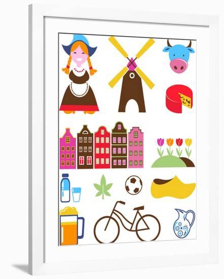 Collection Of Netherlands Icons-Marish-Framed Art Print