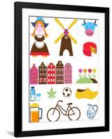 Collection Of Netherlands Icons-Marish-Framed Art Print