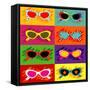 Collection Of Pop Art Sunglasses-UltraPop-Framed Stretched Canvas