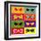 Collection Of Pop Art Sunglasses-UltraPop-Framed Art Print