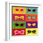 Collection Of Pop Art Sunglasses-UltraPop-Framed Art Print