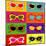 Collection Of Pop Art Sunglasses-UltraPop-Mounted Art Print