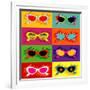 Collection Of Pop Art Sunglasses-UltraPop-Framed Art Print