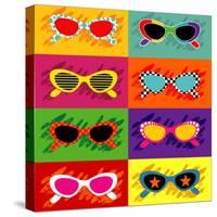Collection Of Pop Art Sunglasses-UltraPop-Stretched Canvas