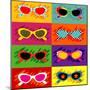 Collection Of Pop Art Sunglasses-UltraPop-Mounted Art Print