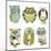 Collection of Six Different Owls-Alisa Foytik-Mounted Art Print