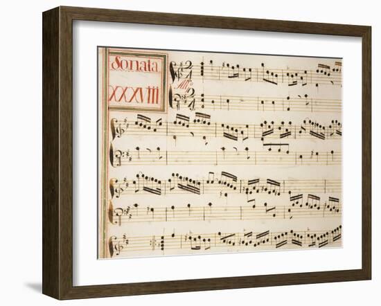 Collection of Sonatas for Harpsichord-Domenico Scarlatti-Framed Giclee Print