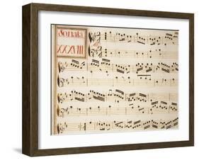 Collection of Sonatas for Harpsichord-Domenico Scarlatti-Framed Giclee Print