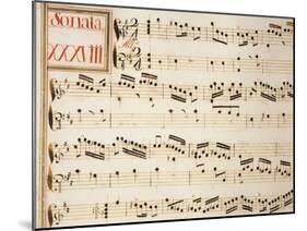 Collection of Sonatas for Harpsichord-Domenico Scarlatti-Mounted Giclee Print