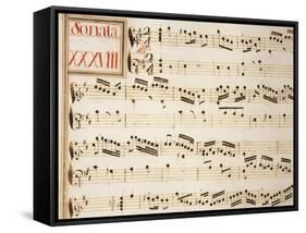 Collection of Sonatas for Harpsichord-Domenico Scarlatti-Framed Stretched Canvas