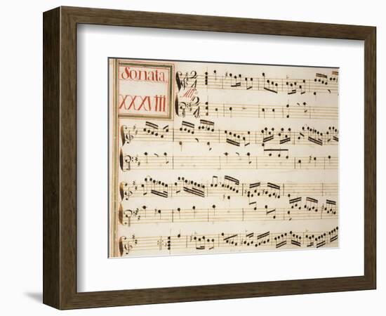 Collection of Sonatas for Harpsichord-Domenico Scarlatti-Framed Giclee Print