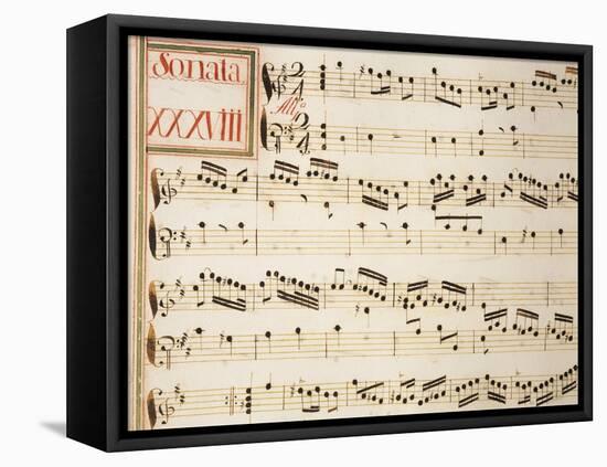 Collection of Sonatas for Harpsichord-Domenico Scarlatti-Framed Stretched Canvas