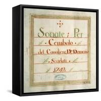 Collection of Sonatas for Harpsichord-Domenico Scarlatti-Framed Stretched Canvas