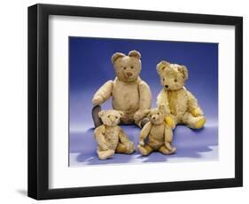 Collection of Teddy Bears-null-Framed Premium Giclee Print