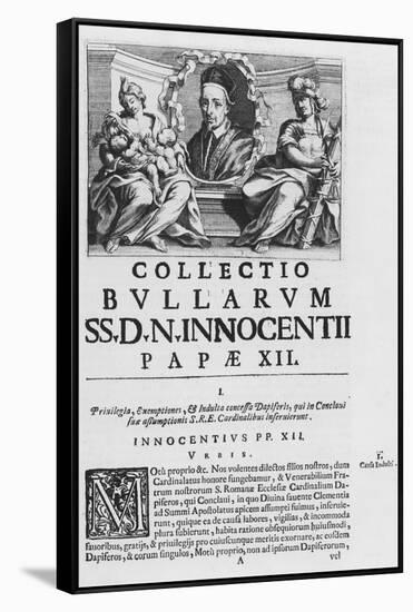 Collection of the Papal Bulls of Pope Innocent XII-null-Framed Stretched Canvas