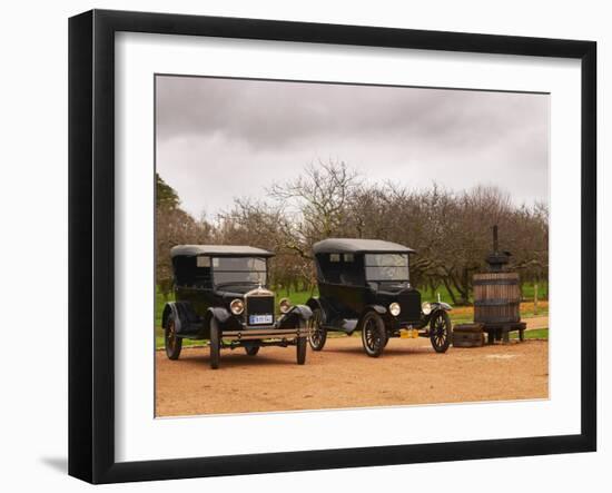 Collection of Vintage Cars, T Fords, Bodega Bouza Winery, Canelones, Montevideo, Uruguay-Per Karlsson-Framed Photographic Print