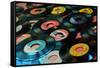 Collection of Vinyl Records, Wildwood, New Jersey, Usa-Julien McRoberts-Framed Stretched Canvas