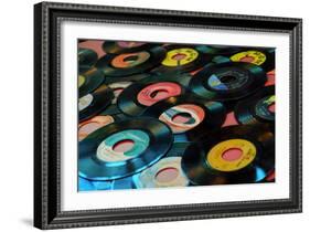 Collection of Vinyl Records, Wildwood, New Jersey, Usa-Julien McRoberts-Framed Photographic Print