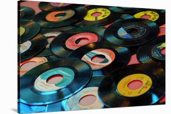 Collection of Vinyl Records, Wildwood, New Jersey, Usa-Julien McRoberts-Stretched Canvas
