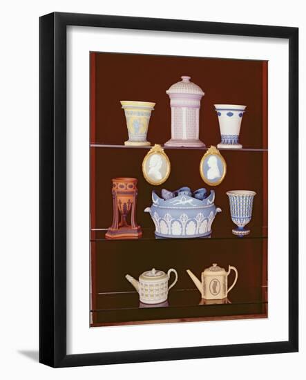 Collection of Wedgwood Pieces-English School-Framed Giclee Print