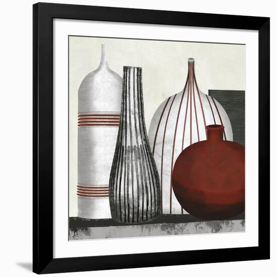 Collection Rouge - Party-Linda Wood-Framed Giclee Print