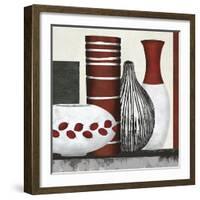 Collection Rouge - Set-Linda Wood-Framed Giclee Print