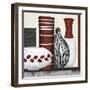 Collection Rouge - Set-Linda Wood-Framed Giclee Print