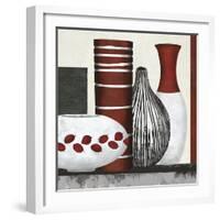 Collection Rouge - Set-Linda Wood-Framed Giclee Print