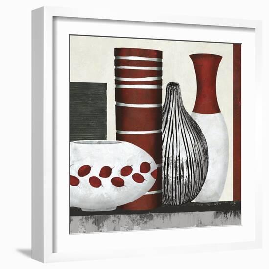 Collection Rouge - Set-Linda Wood-Framed Giclee Print